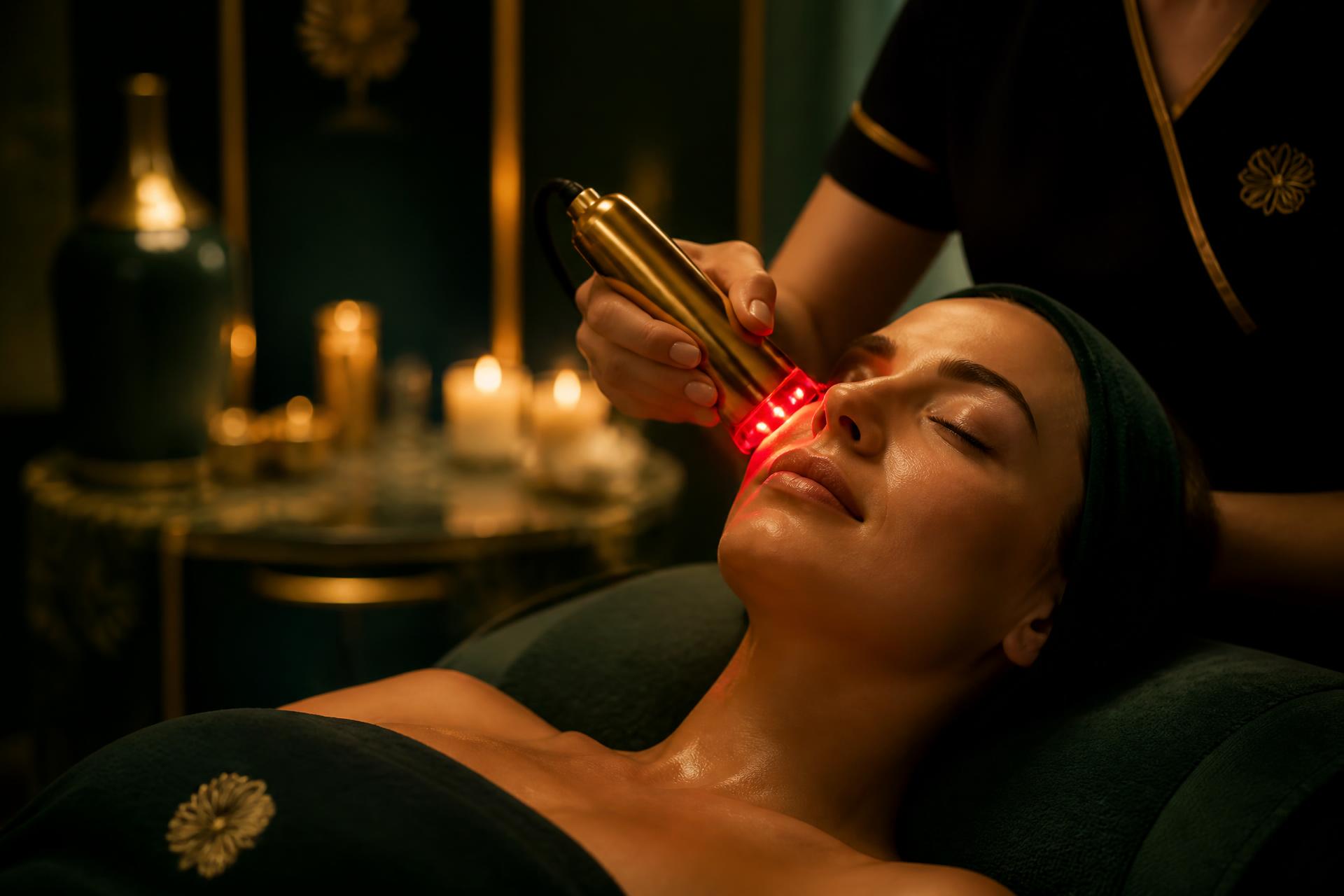 Luxury red light therapy treatment at Korvex Aesthetics